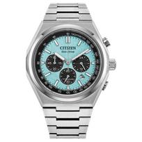 CITIZEN 100 meters waterproof, solar Quartz, titanium strap, , 42.5mm men's watch, green dial CA4610-85M mėlyna