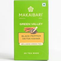 Makaibari Apoorva Green Valley Detox Kahwa Green Tea 25 Tea Bags Herbal Detox Infusion Immunity Booster Blends