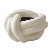 Tissue Box Ceramic with Artistic Knot Shape Modern Style Tissue Holder Home Decorative Tissue Dispenser