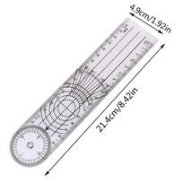 VP 1PC new PVC Multi-Ruler Goniometer Angle Medical Spinal Ruler 360 Degree Measuring Tool