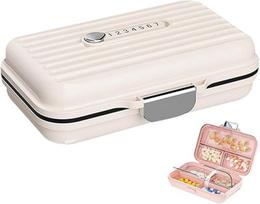 Portable 7-Day Pillbox, Vitamin Storage Box, Moisture-Proof And Bpa-Free