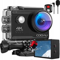 Sportowa Kamera 20Mp 4K Ultra Hd Wifi Go Pro Mikrofon Akcesoria Wodoodporna