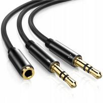 Kabel Rozdzielacz Mini Jack Aux Mikrofon Słuchawki Koanni