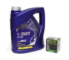 Olej Mannol 10W40 4L 4T + Filtr Oleju Hf138 Rsv Gsx Gsf 600 V-Strom Bandit