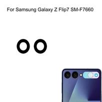2PCS A SET For Samsung Galaxy Z Flip7 SM-F7660 Replacement Back Rear Camera Lens Glass For GalaxyZ Flip 7 Glass lens Parts