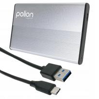 Kieszeń Obudowa Dysku Hdd/Ssd 2,5  Sata Usb 3.2 Usb-C -> Usb-A | Aluminium