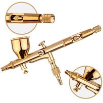 Aerograf Modelarski Precyzyjny Gold Z Dyszą 0,2Mm Do Malowania Figurek