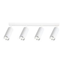 Lampa Sufitowa Nowoczesna Biała Listwa Ruchome Reflektorki Elementy Chrom 4Xgu10 10W Mica Milagro