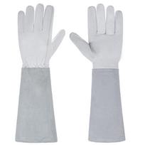 Meier Long ožkos odos sodo pirštinės - genėjimo, atsparios pradūrimams, atsparios pjūviams, ilgaamžės darbo pirštinės 1# white goatskin+xl white