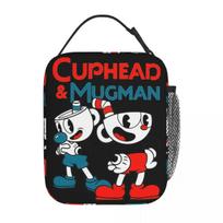 Custom Insulated Lunch Bags Cuphead & Mugman Retro Games Merch Food Box New Arrival Cooler Thermal Bento Box For Work Option 1