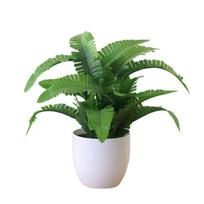 Green Artificial Plants Bonsai Faux Grass Desktop Ornament Lifelike Potted Scindapsus Photography Props Party Supplies