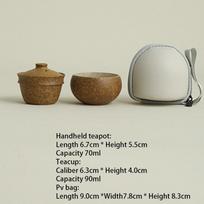 Portable Teapot With One Pot And One Cup Travel Tea Set Chinese  Ceramics Tea Infuser Pot Outdoor Camping Single Kung Fu Tea Cup