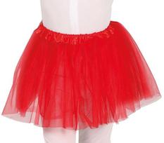 Spódniczka Tutu Czerwona Tiulowa Strój Bal 30Cm