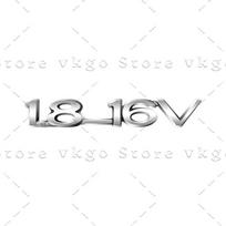 3D Chrome Metal 1.8-16V Letters Rear Trunk Fender Emblem Sticker For Vauxhall Astra 1.6 Opel Zafira Optima Corsa Accessories