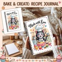 Kitchen Cooking Journal Spiral Bound Notebook Recipe Organizer and Meal Planner for Home Cooking and Culinary Notes with Ample Writing Space One Size