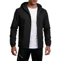 Lightweight Hooded Windbreaker Jacket for Men and Women Casual Zip Up Outerwear with Pockets for Outdoor Activities L juoda