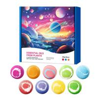 Planet fragrance bath salt ball 9-piece set, deep cleansing body bath salt ball skin care products 9pcs