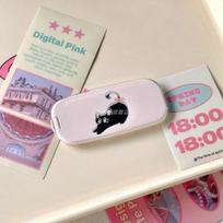 Pink Makeup Mirror Folding Invisible Cartoon Phone Holder Cute And Portable Back Sticker New Desktop Universal Adhesive Support