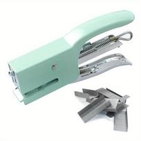Small Paper Stapler Book Binder Durable Stationery Office Accessories Fashion Office 10th žalia