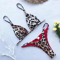 2024 Micro Leopardas Bikini Moterims Aukšto Kirpimo Tvarstis Push Up Maudymosi Kostiumas Seksualus Maudymosi Kostiumas Paminkštintas Tanga Maudymosi Kostiumas, vasaros Paplūdimio Atostogos S smėlis
