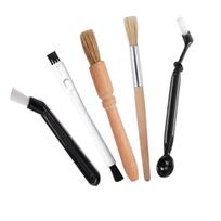 Coffee Machine Cleaning Brush Set Grinder Cleaning Brush Wooden Handle Group Head Brush Espresso Machine Cleaning Tools Kit for Maintenance One Size
