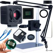 Rosfix Adjustable Boom Arm + ODM-100X Platform (50/40mm) + Crux PRO KMCP HDMI/USB 5MP Microscope Camera Kit