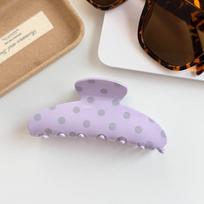 Retro Acetic Acid Hair Claw Large Grab Clip Personalized Polka Dot Hair Clip  Hair Accessories violetinė