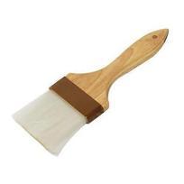 Soro Essentials 3” Flat Pastry Brush with Nylon Bristles, Wooden Handle - Compatible with BBQ, Butter, Oil, Marinade