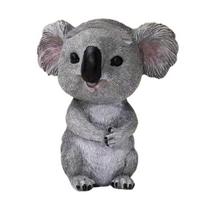 Koalos akinių laikiklis Akinių laikiklis Dervos gyvūno figūrėlė Statulėlė Stalo dekoracija Neslystantis Saulės akinių Akinių vitrina pilka