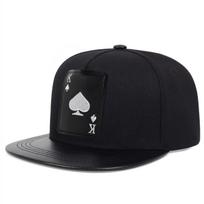 King Leather Playing Card Embroidered Baseball Caps Hip Hop Caps For Men Women Outdoor Sun Hat Unisex Adjustable Snapback Hats