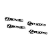 4Pcs 3D Aluminum Car Audio Stereo Speaker Badge Emblem Sticker For Lexus ES300 RX330 RX300 GS300 IS250 IS200 CT200h IS300 NX RX