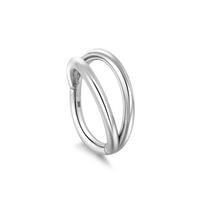 1Pc Titanium Nose Hoop Daith Earring Conch Helix Septum Piercing Clicker Segment Helix Rook Ear Piercings Women Body Jewelry 16G 16G  1.2x8mm