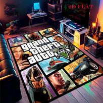 GTA Carpet Rug for Living Room Bedroom Home Sofa Decoration,Kids play Nonslip Floor Mat 40x60cm( 15x23in )