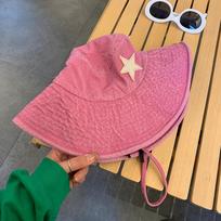 Punk Star Wide Brim Cowboy Hat For Women Girl Soft Cotton Fordable Sunshade Fisherman Cap Outdoor Fishing Climbing Denim Hats one size rožinė