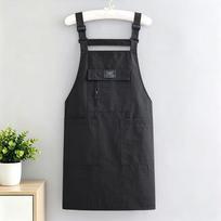 Waterproof Kitchen Apron Adjustable Cooking Baking Bibs Catering Work Clothes  for Home Kitchen juoda