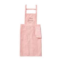 Oil-proof Chef Apron Waterproof Catering Work Clothes Portable Cooking Baking Bibs  Summer Pink-Type A