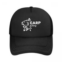 Funny Fishinger Carp Fish Fisherman Sporter 2 Stretchy Trucker Hat Mesh Baseball Cap Adjustable Closure Hats for Unisex Women Adjustable