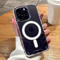 Originalus skaidrus magnetinis Magsafe belaidžio įkrovimo dėklas, skirtas iPhone 14 13 12 11 Pro Max Plus smūgiams atsparaus dangtelio priedai iPhone 14 Pro Max skaidri