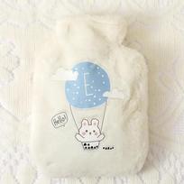 Cartoon Plush Rabbit Bear Hot Water Bottle Water Filling Velvet Small Portable Student Hand Warmer Cute Warm Water Bag 500ml