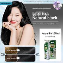 Trendy Plant-Based Bubble Hair Dye for Gray Hair - DIY Unisex Cream, Gentle on Hair juoda