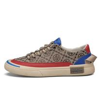 Summer Skateboard Shoes Men Canvas Shoes Comfortable Walking Platform Sneakers Casual Footwear  De Mujer 39 raudona