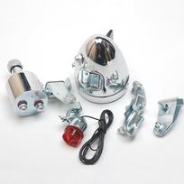 Vintage Generator Headlight Kits 12V 6W Friction Generator Motorized Bike Headlight Tail Light Bicycles Head Lamp