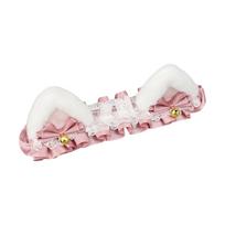 Furry Kitten Ears Stick on Helmet for Snowboarding Skiing Biking Cycling Reusable Design Easy Stick Cosplay Props 3