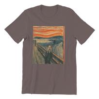 Hipster Dwight Schrute Scream Painting T-Shirts Men Pure Cotton T Shirt The Office Tv Show Short Sleeve Tee Shirt Gift Idea Tops S