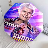 1 PC Automatic Folding Umbrella - Cody Rhodes,WWE Pattern, Portable & Foldable Design with 8 Ribs, Christmas Birthday Gifts įvairiaspalvis