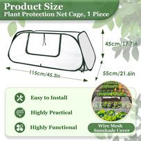 Greenhouses For Outdoors Portable Protector With Door Winter Garden Rows Plants Frost Cover For Vegetable Seedling Flower žalia