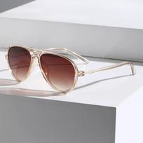Nauji negabaritiniai akiniai nuo saulės moterims vyrams Vintažiniai Pilotų dizainerio prekės ženklo saulės akiniai moteriški didelis rėmelis veidrodiniai Retro Oculos De Sol Feminino