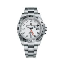 Pagani Design Explorer II Automatinis laikrodis su GMT Automatiniu ir Nerūdijančio Plieno Guma Safyro Puikiai tinka ir Puikiai tinka kaip Dovana ir PAGANI DESIGN balta