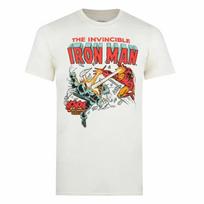 Oficialus Marvel vyrų Geležinio žmogaus Blast 100% medvilnės marškinėliai Vyriški marškinėliai Viršus Natūralus S - XXL 2XL gray