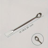 Stainless Steel Double-Headed Medicine Spoon - Perfect for Accurate Dosage Measurement 1pc sidabras